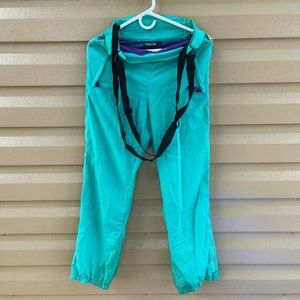 Patagonia Womens Teal Zip Snowboard Pants Sz 10.